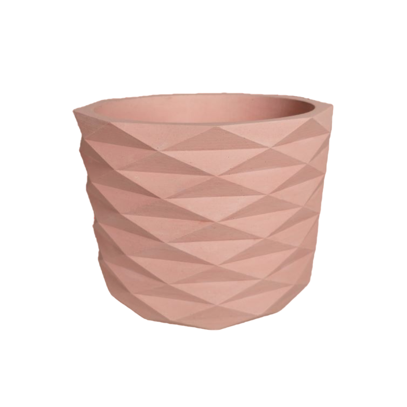 Matera de mesa en cemento carlota petty color palo de rosa de concreto tienda online de materas y decoracion